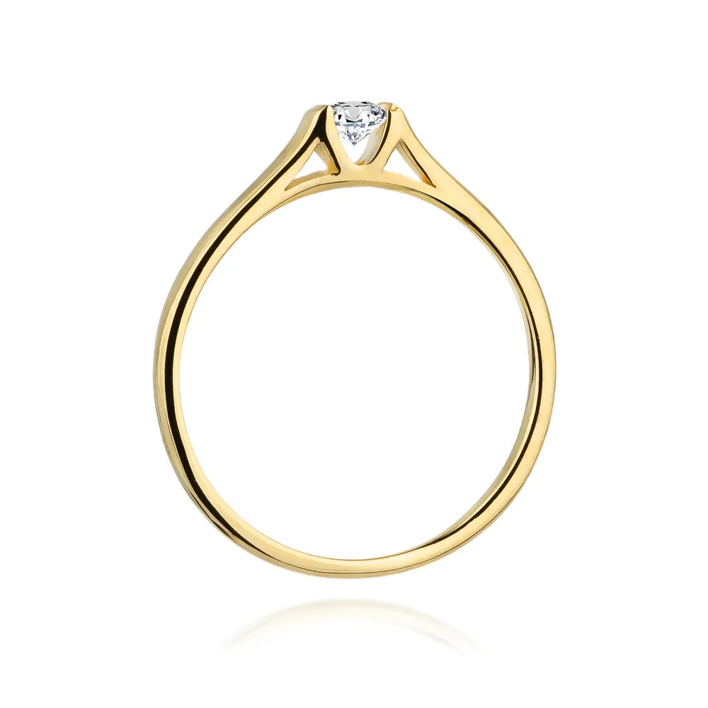 zlatý prsten s diamantem 0,15 ct w0369-diw-01