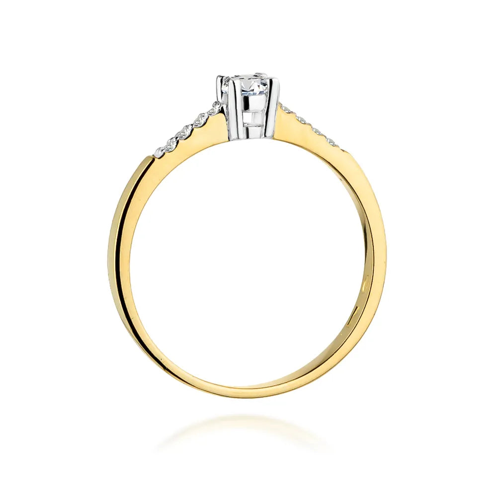 zlatý prsten s diamanty 0,15 ct a 0,069 ct w0382-diw-01