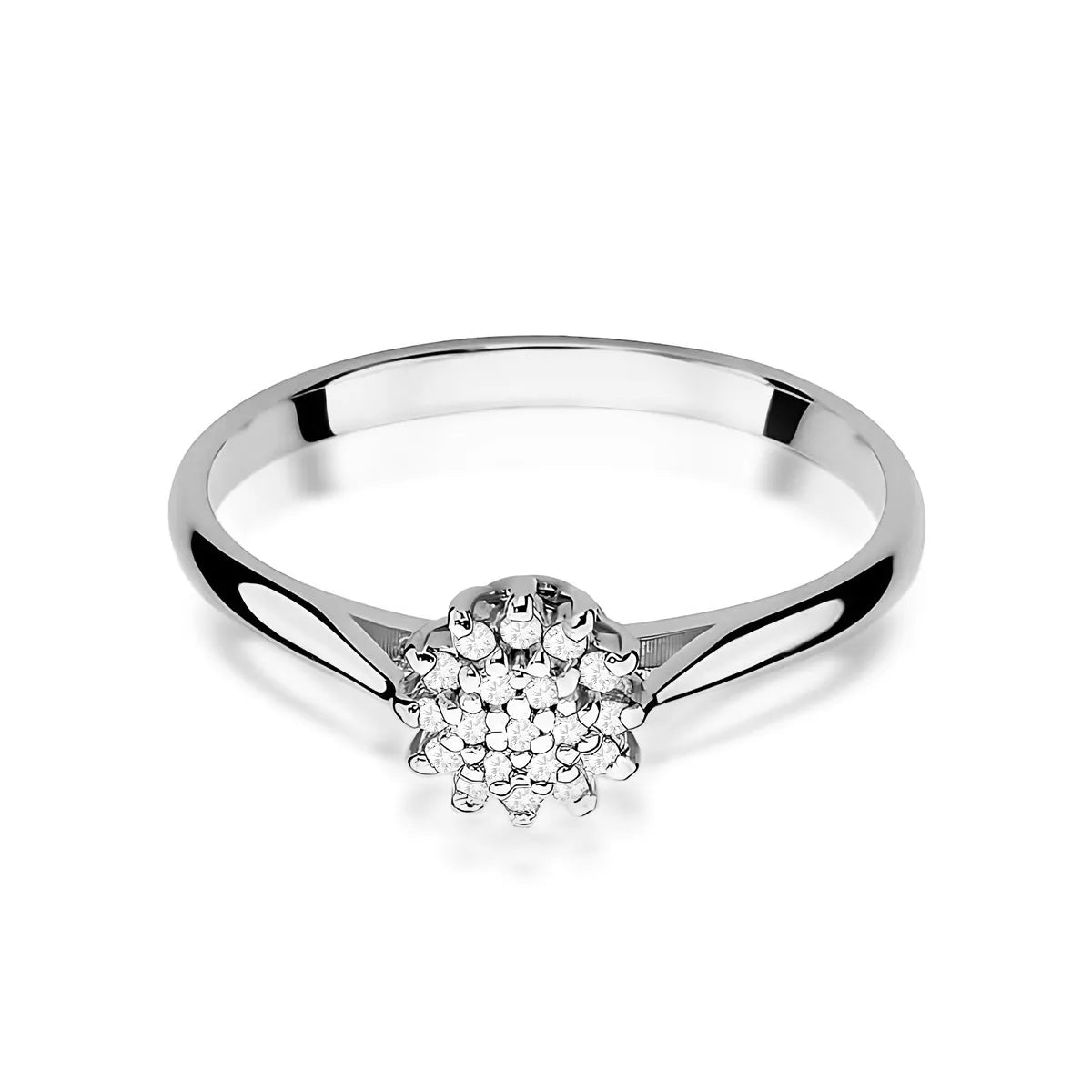 zlatý prsten s 0,095 ct laboratorně pěstovanými diamanty w0401-ldw-01