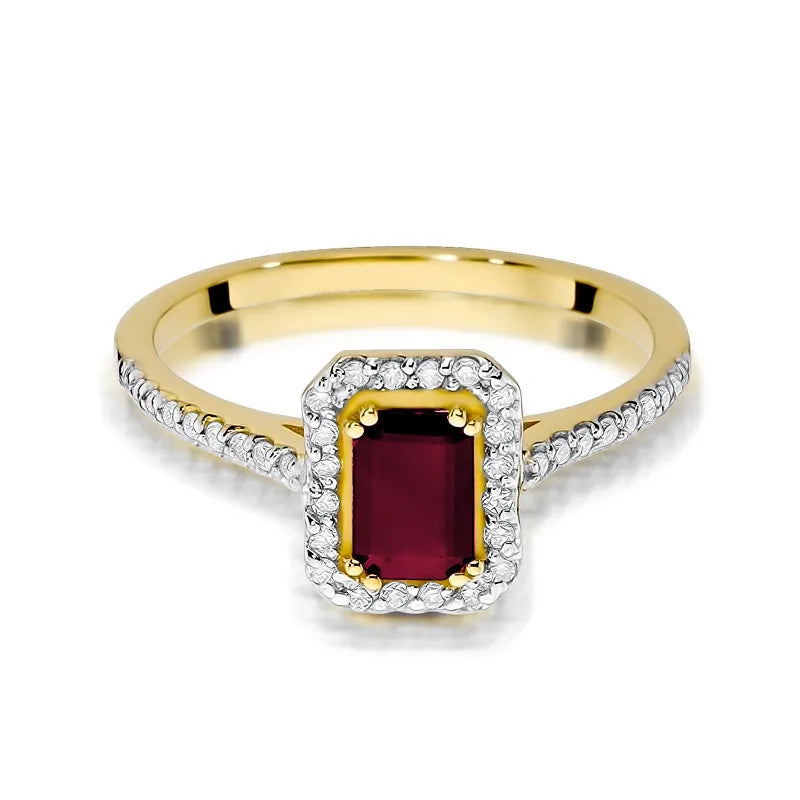 zlatý prsten s 0,80ct rubínem a 0,19ct diamanty w0403-rur-01
