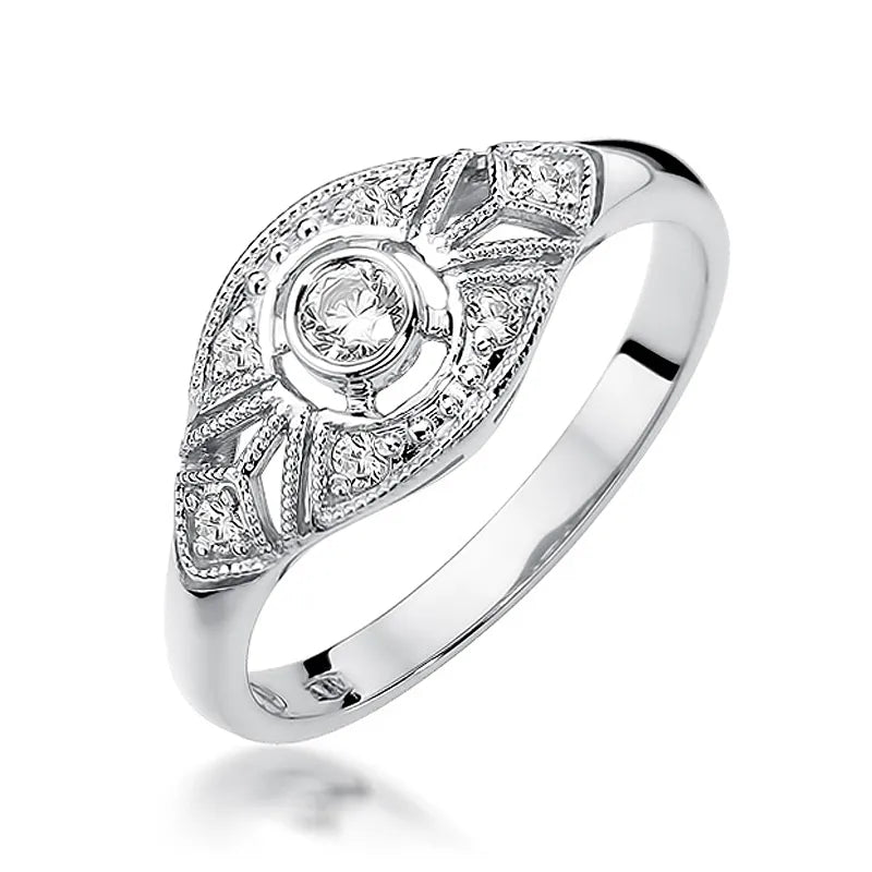 zlatý prsten s diamanty 0,10 ct a 0,087 ct w0413-diw-01