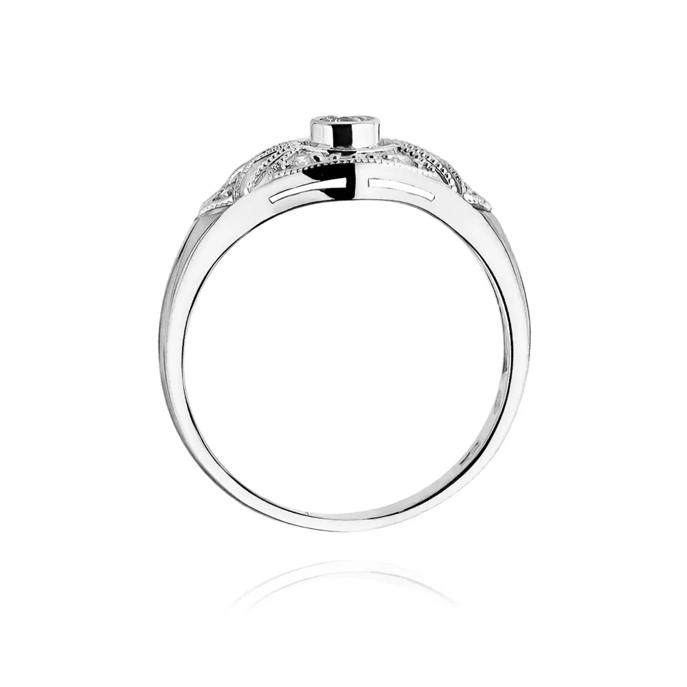 zlatý prsten s diamanty 0,10 ct a 0,087 ct w0413-diw-01