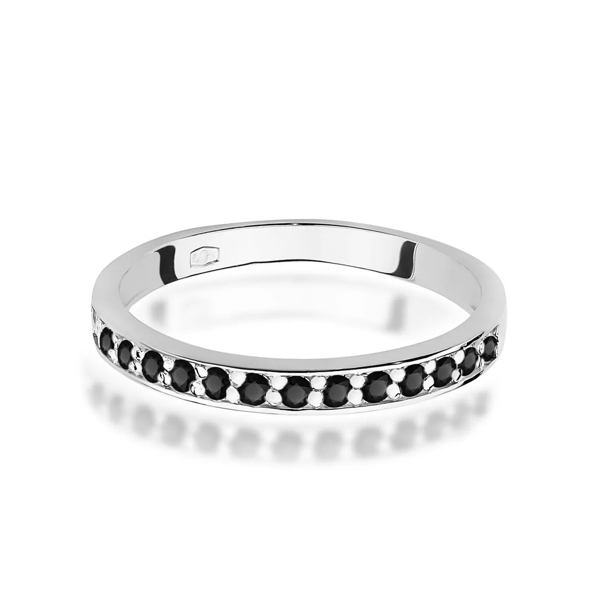 zlatý prsten s 0,20ct černými diamanty w0446-dib-01