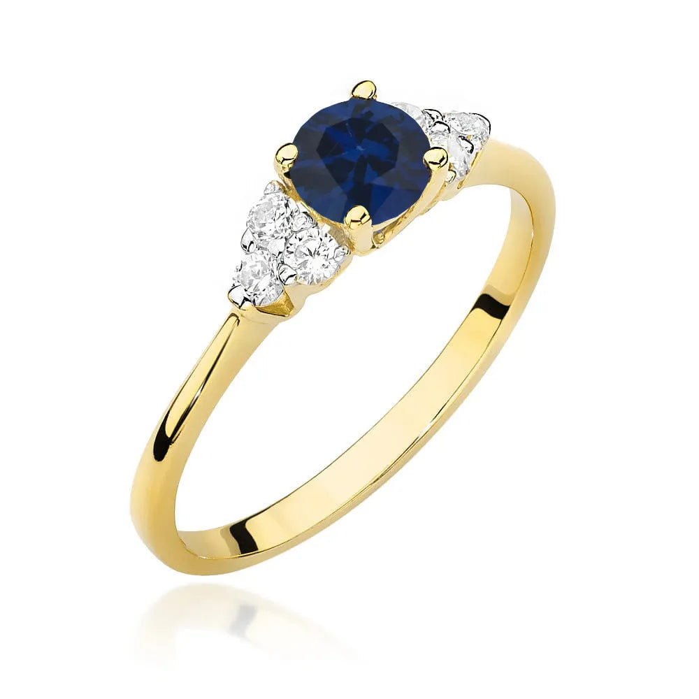 zlatý prsten s 0,50ct safírem a 0,18ct diamanty w0451-sab-01