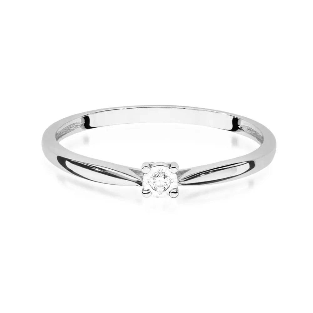 zlatý prsten s diamantem 0,01 ct w0461-diw-01
