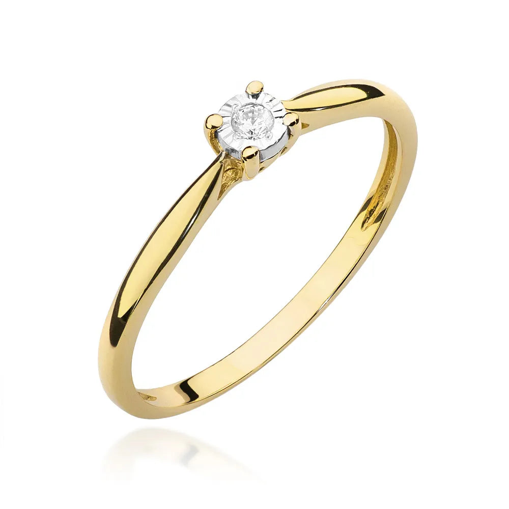 zlatý prsten s diamantem 0,03 ct w0461-diw-02
