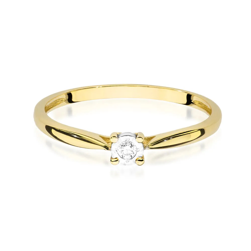 zlatý prsten s diamantem 0,03 ct w0461-diw-02