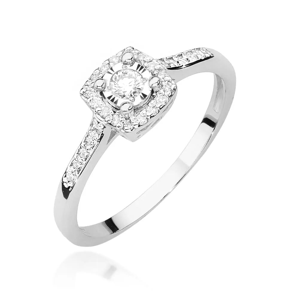 zlatý prsten s diamanty 0,08 ct a 0,13 ct w0462-diw-01