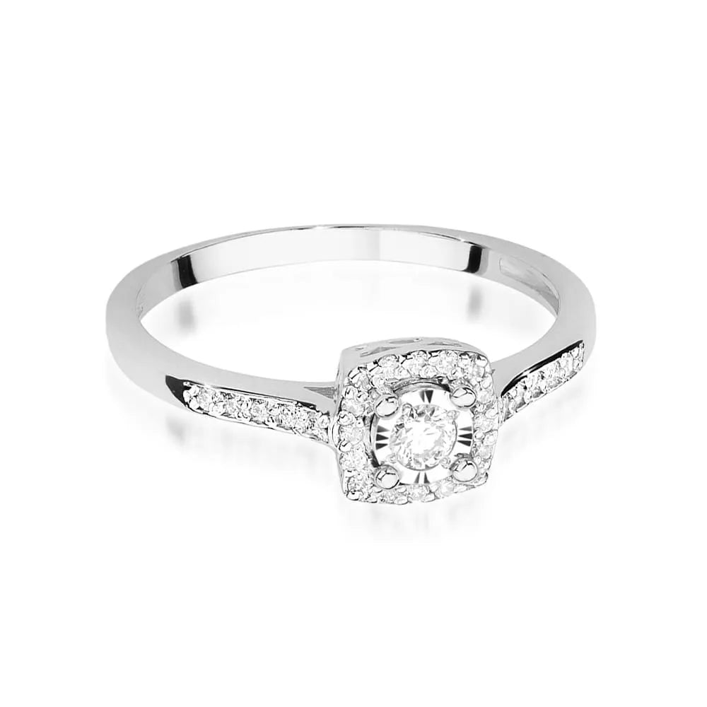 zlatý prsten s diamanty 0,08 ct a 0,13 ct w0462-diw-01