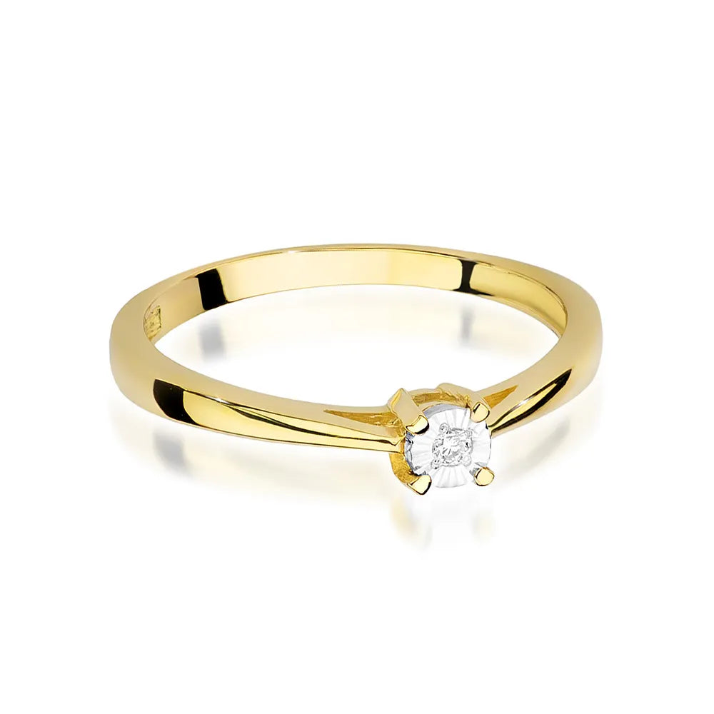 zlatý prsten s diamantem 0,02 ct w0463-diw-01