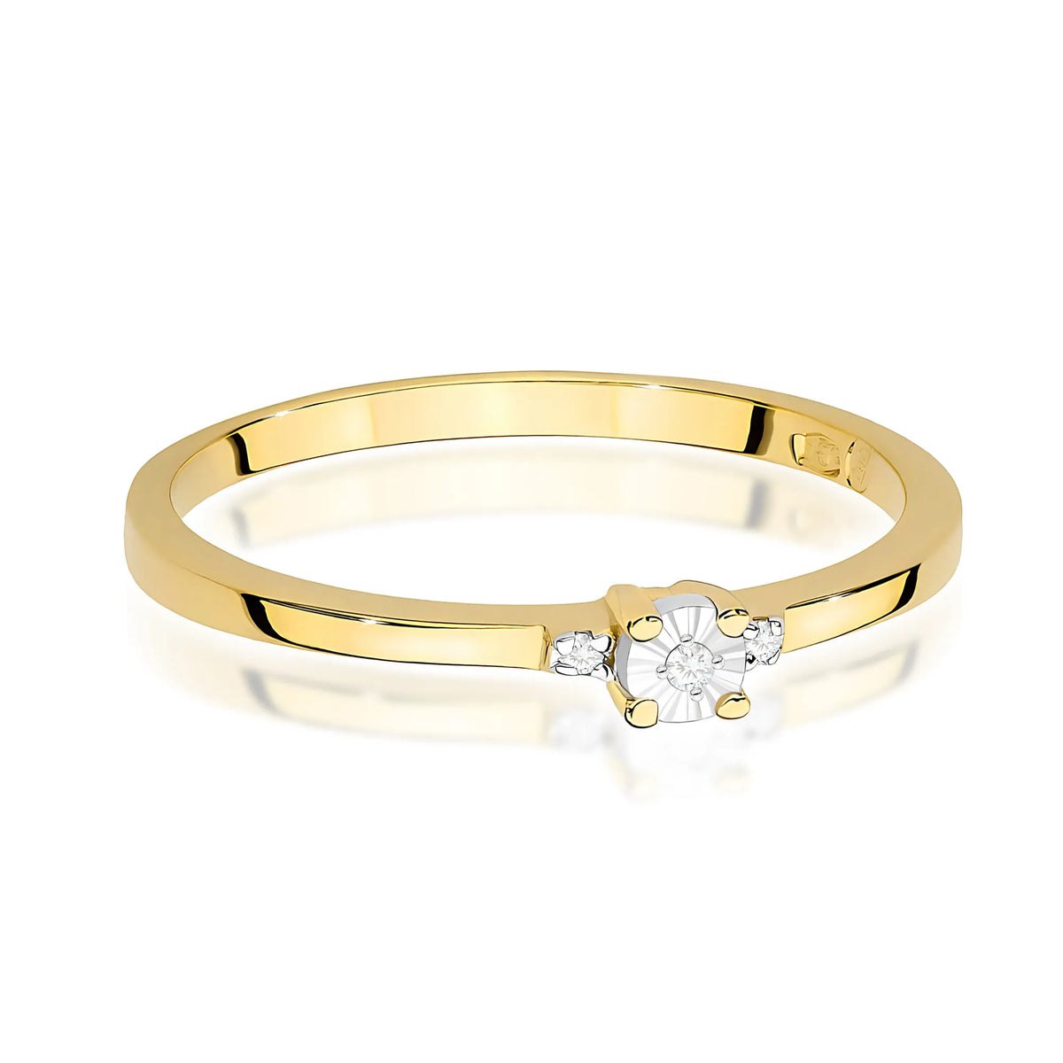 zlatý prsten s diamanty 0,02 ct w0464-diw-02