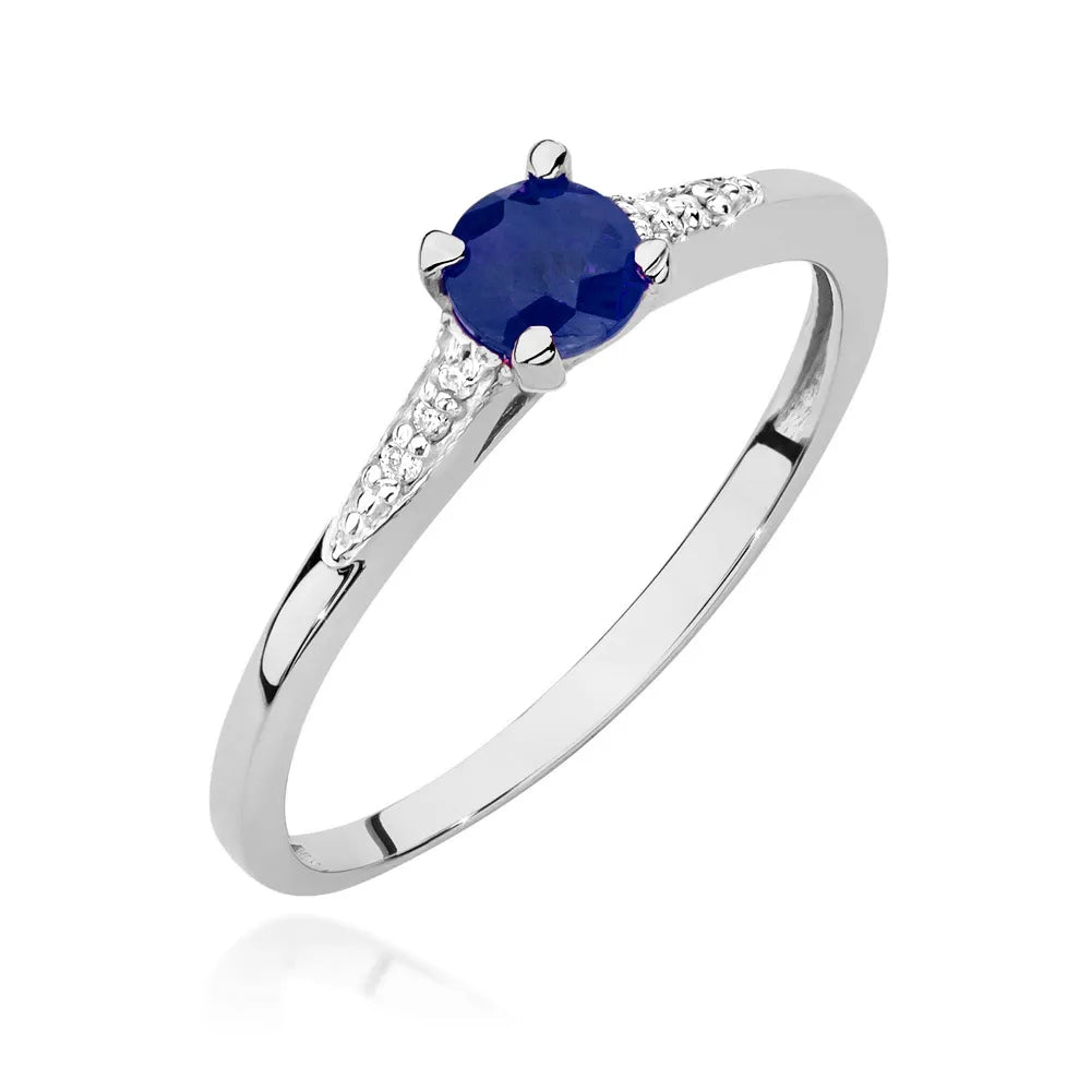 zlatý prsten s 0,30ct safírem a 0,03ct diamanty w0466-sab-01