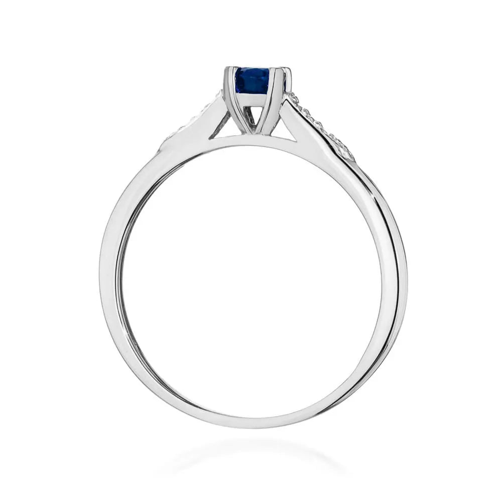 zlatý prsten s 0,30ct safírem a 0,03ct diamanty w0466-sab-01
