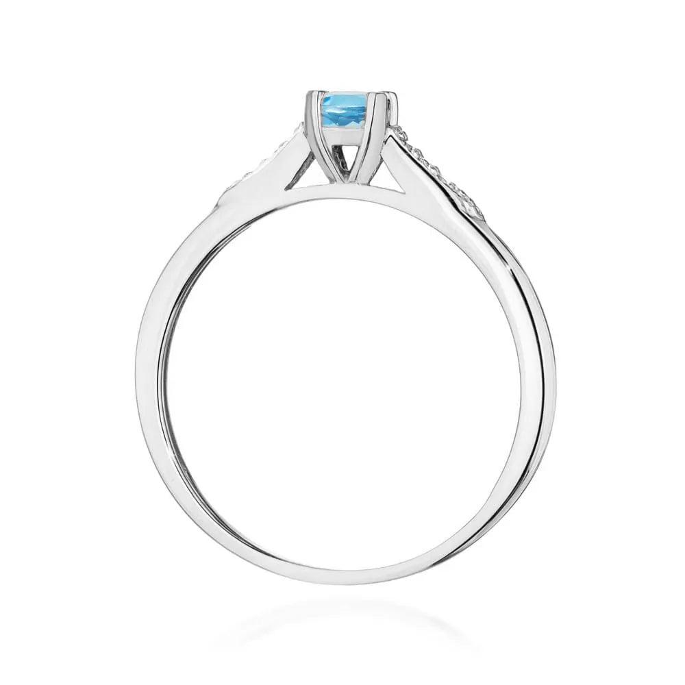 zlatý prsten s topazem 0,25 ct a diamanty 0,03 ct w0466-tob-01