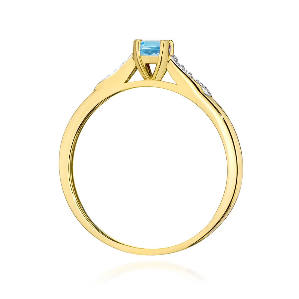 zlatý prsten s topazem 0,25 ct a diamanty 0,03 ct w0466-tob-01