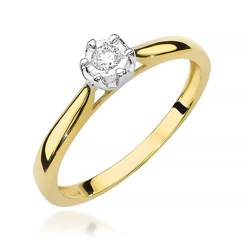 zlatý prsten s diamantem 0,08 ct w0468-diw-01