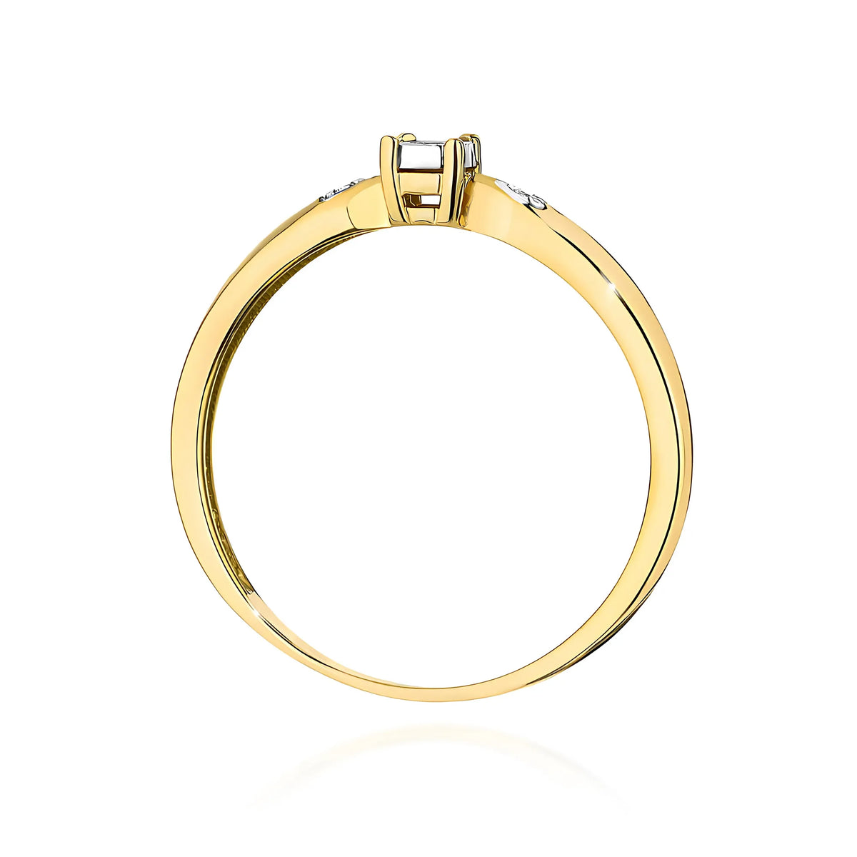 zlatý prsten s diamanty 0,02 ct a 0,01 ct w0469-diw-01