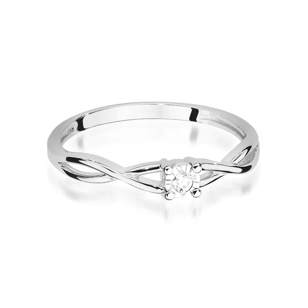 zlatý prsten s diamantem 0,03 ct w0470-diw-01