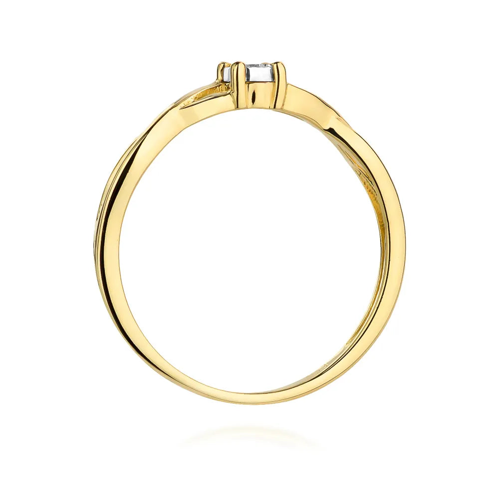 zlatý prsten s diamantem 0,03 ct w0470-diw-01