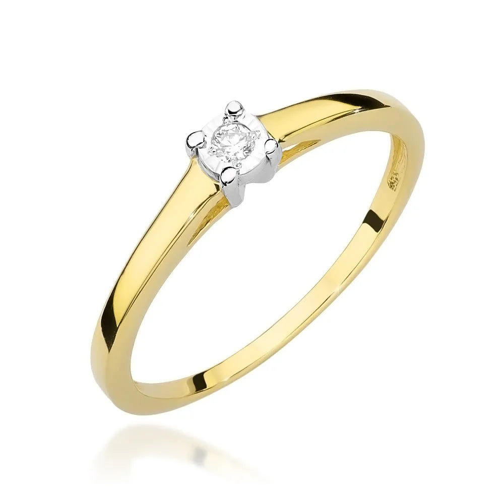 zlatý prsten s diamantem 0,03 ct w0471-diw-01
