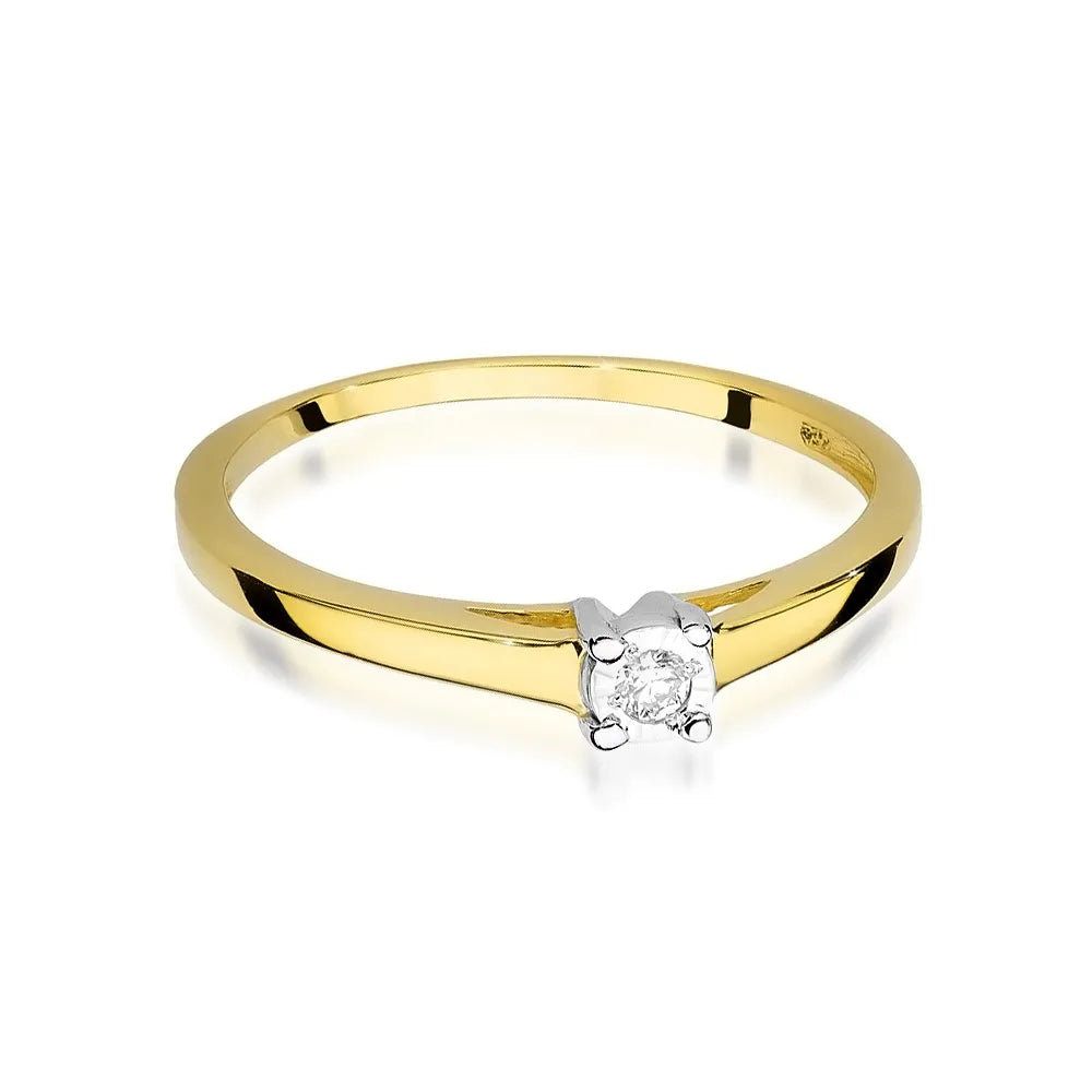 zlatý prsten s diamantem 0,03 ct w0471-diw-01