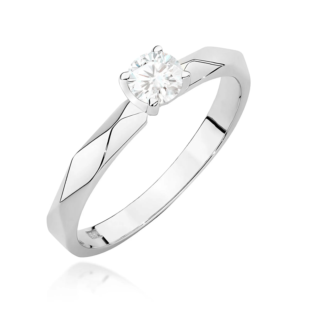zlatý prsten s diamantem 0,20 ct w0484-diw-03