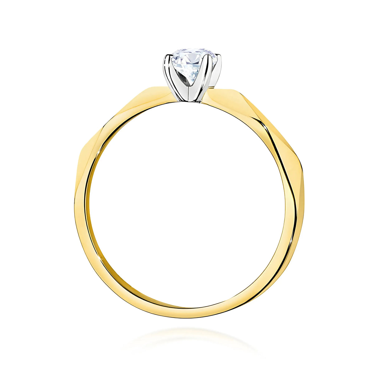 zlatý prsten s diamantem 0,25 ct w0484-diw-04