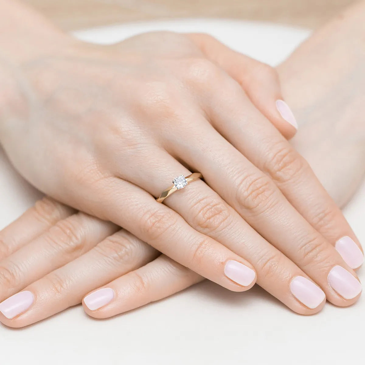 zlatý prsten s diamantem 0,25 ct w0484-diw-04