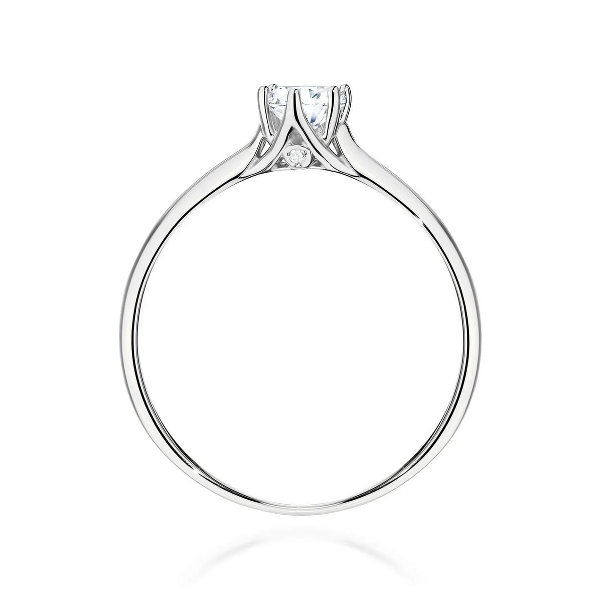 zlatý prsten s laboratorními diamanty 0,25 ct a 0,01 ct w0499-ldw-03