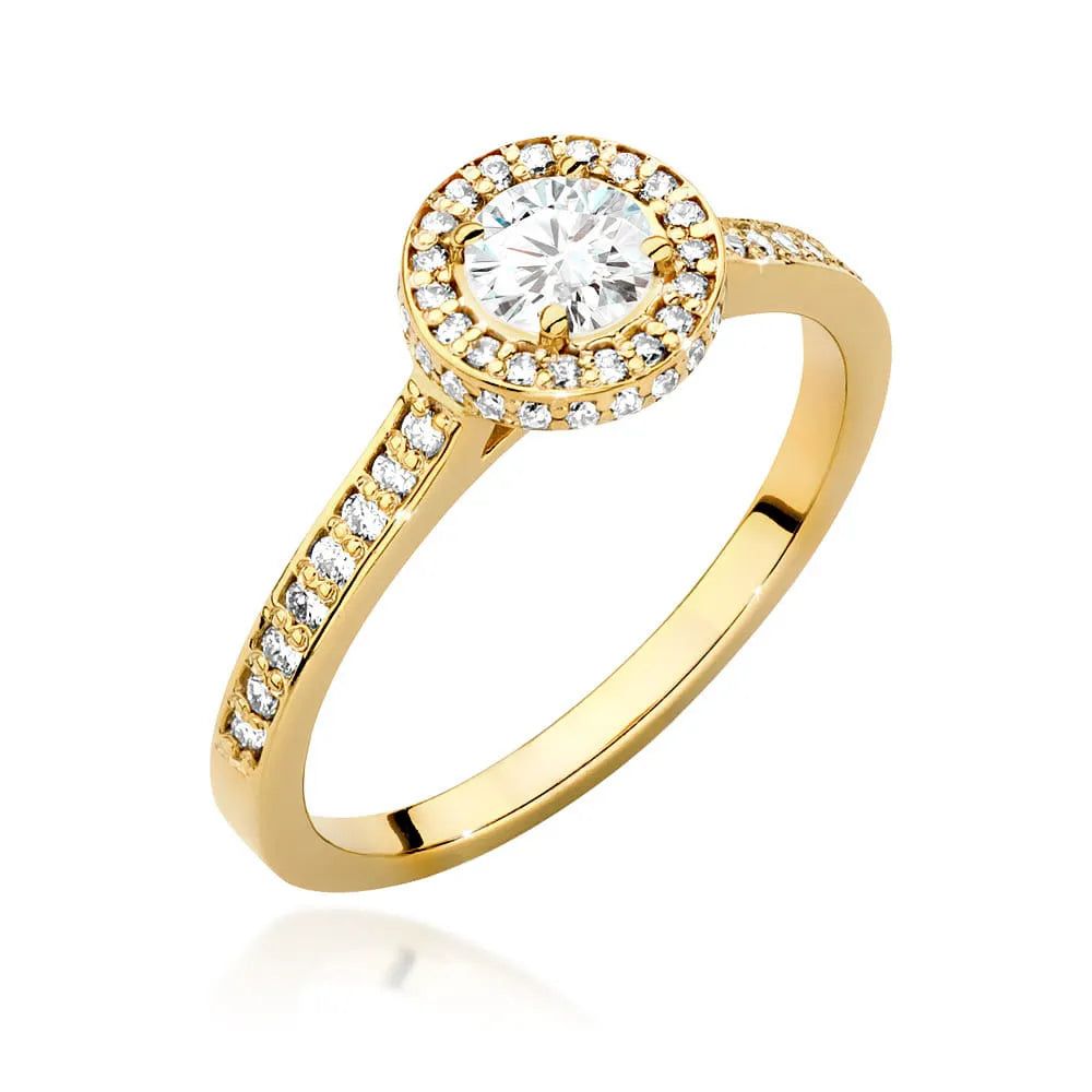 zlatý prsten s laboratorními diamanty 0,40 ct a 0,343 ct w0508-ldw-01
