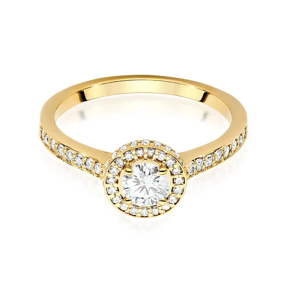 zlatý prsten s laboratorními diamanty 0,40 ct a 0,343 ct w0508-ldw-01