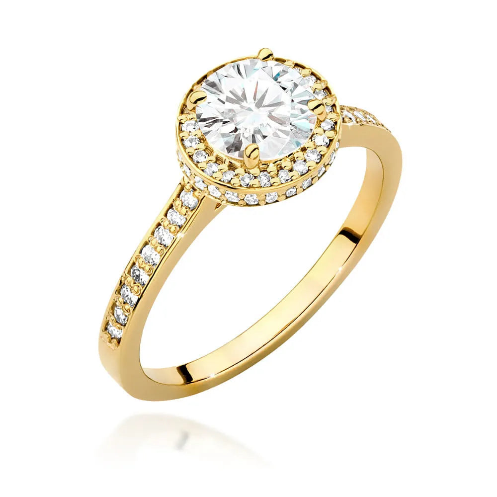 zlatý prsten s 1,00 ct a 0,383 ct laboratorně vytvořenými diamanty w0508-ldw-04