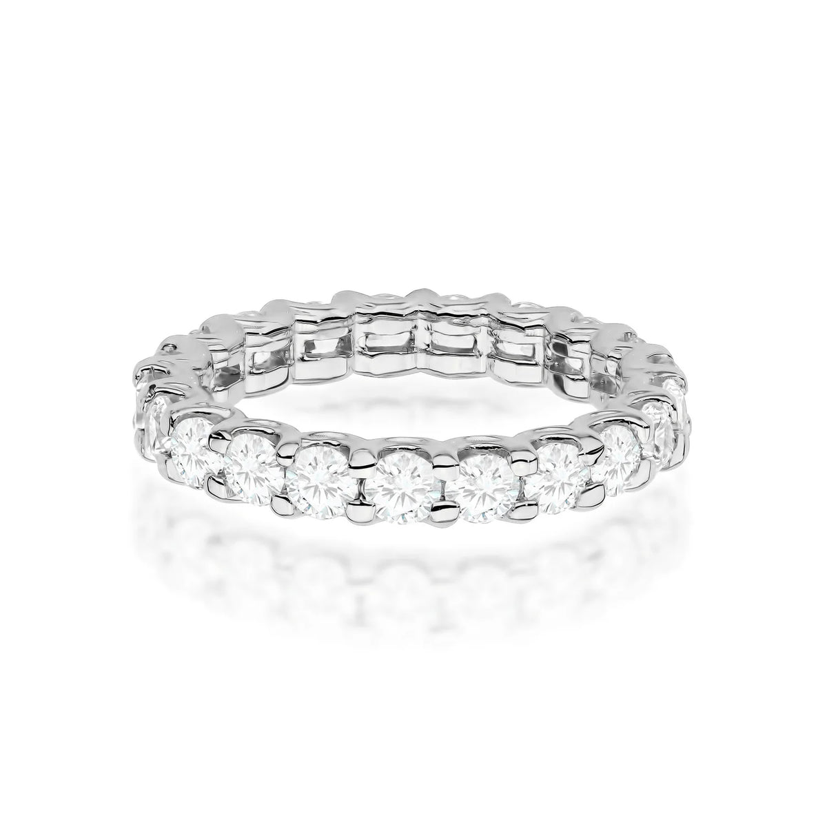 Prsten Eternity z bílého zlata s lab-grown diamanty 1,44–1,76 ct