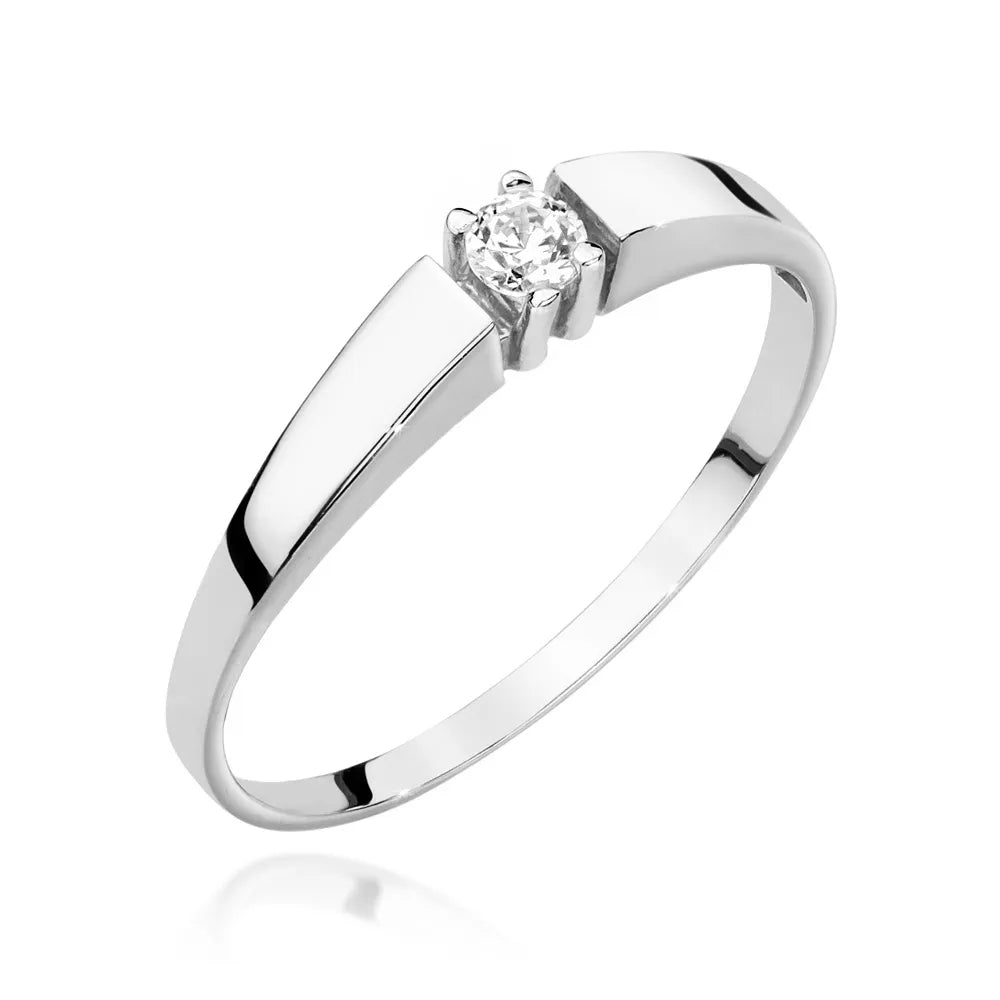 zlatý prsten s diamantem 0,08 ct w0524-diw-01