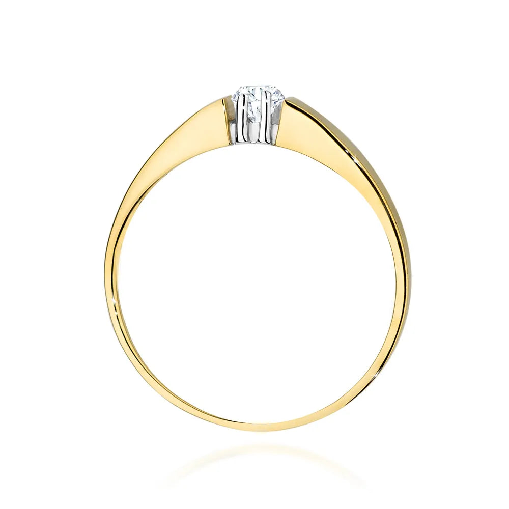 zlatý prsten s diamantem 0,10 ct w0524-diw-02