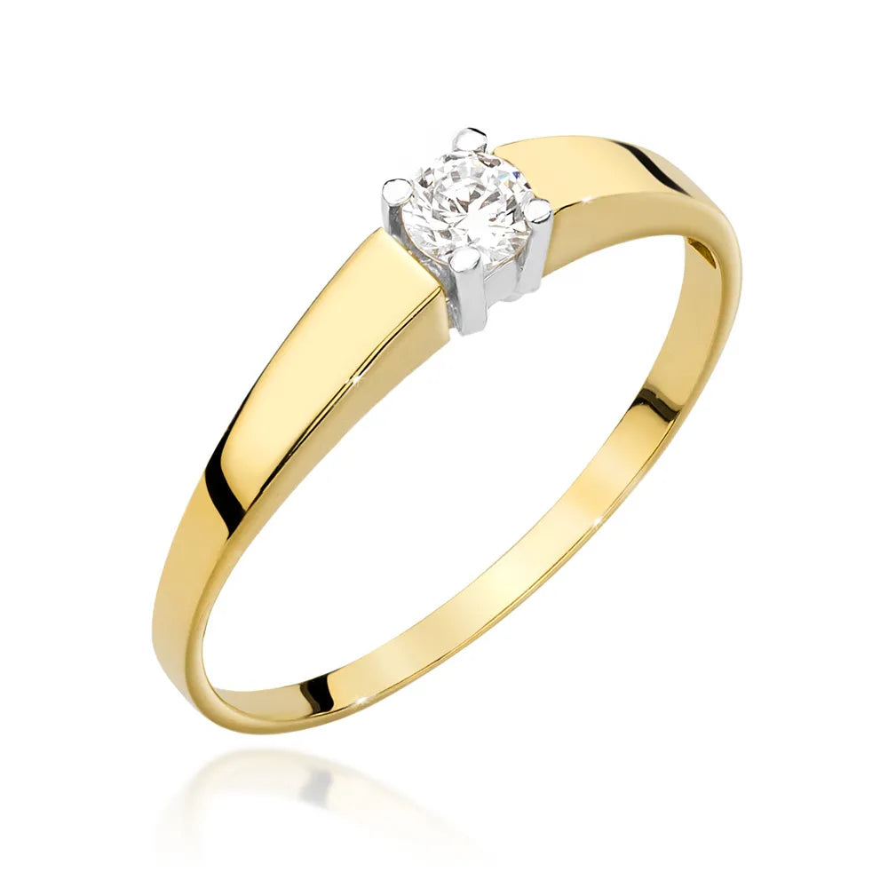 zlatý prsten s diamantem 0,20 ct w0524-diw-04