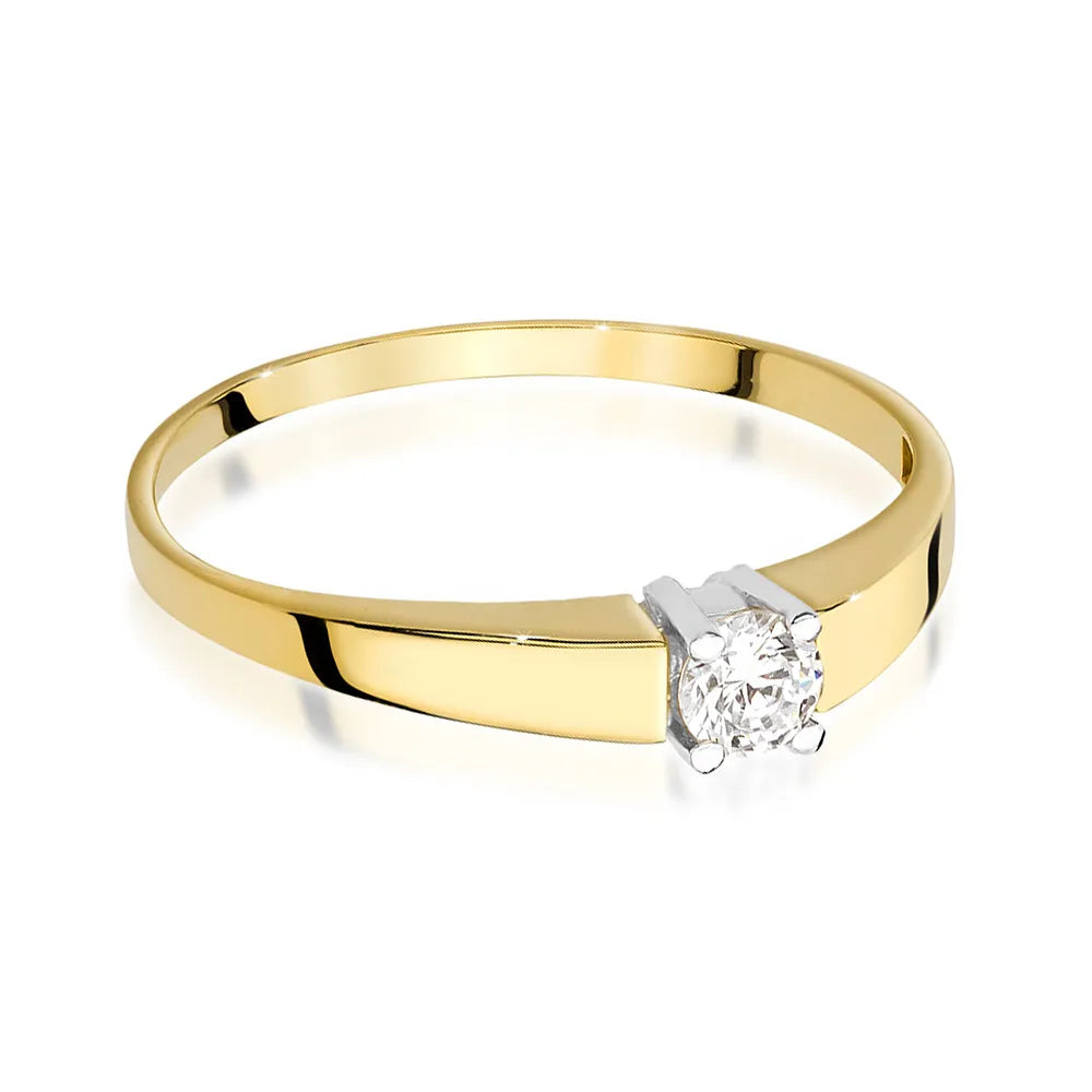 zlatý prsten s diamantem 0,20 ct w0524-diw-04