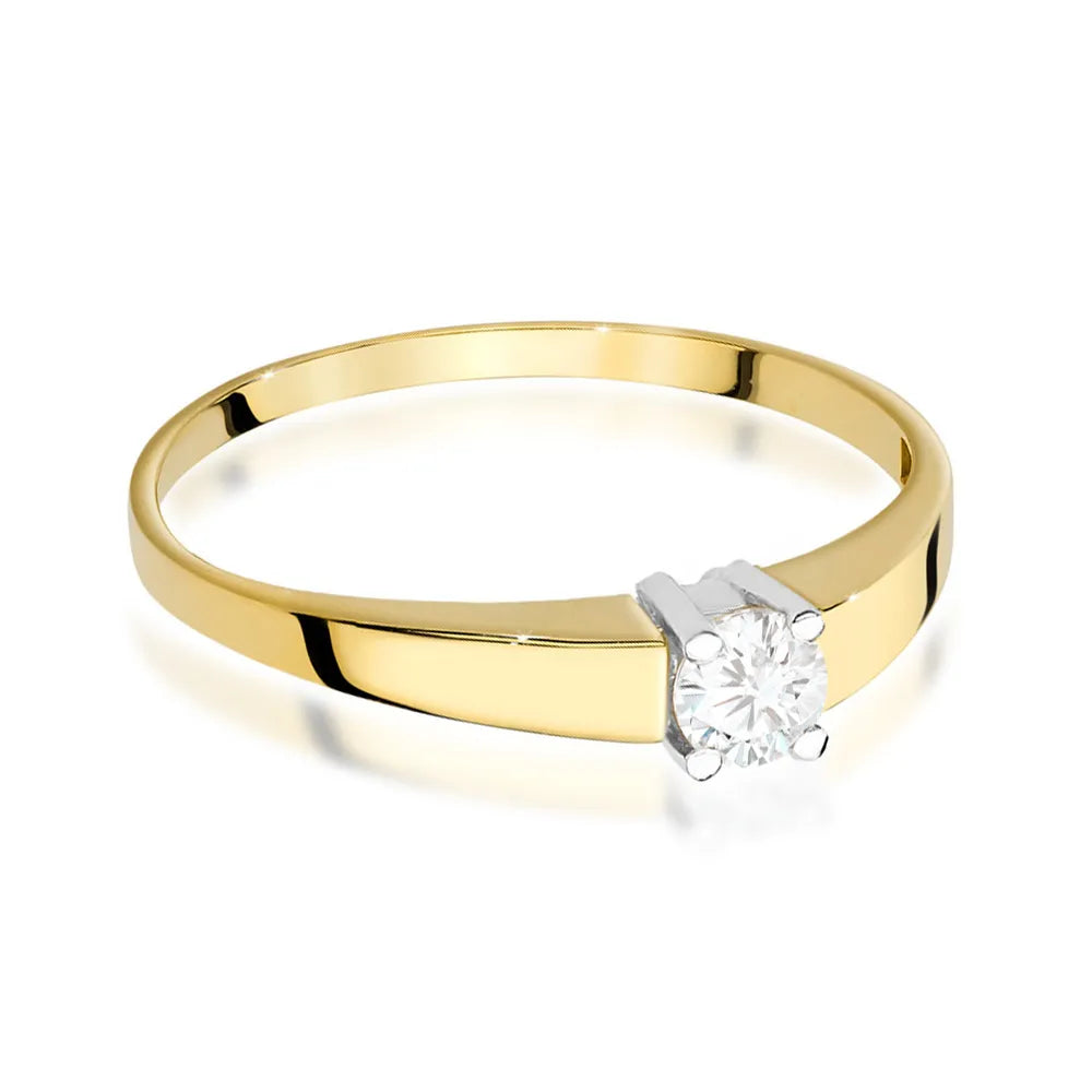 zlatý prsten s diamantem 0,25 ct w0524-diw-05