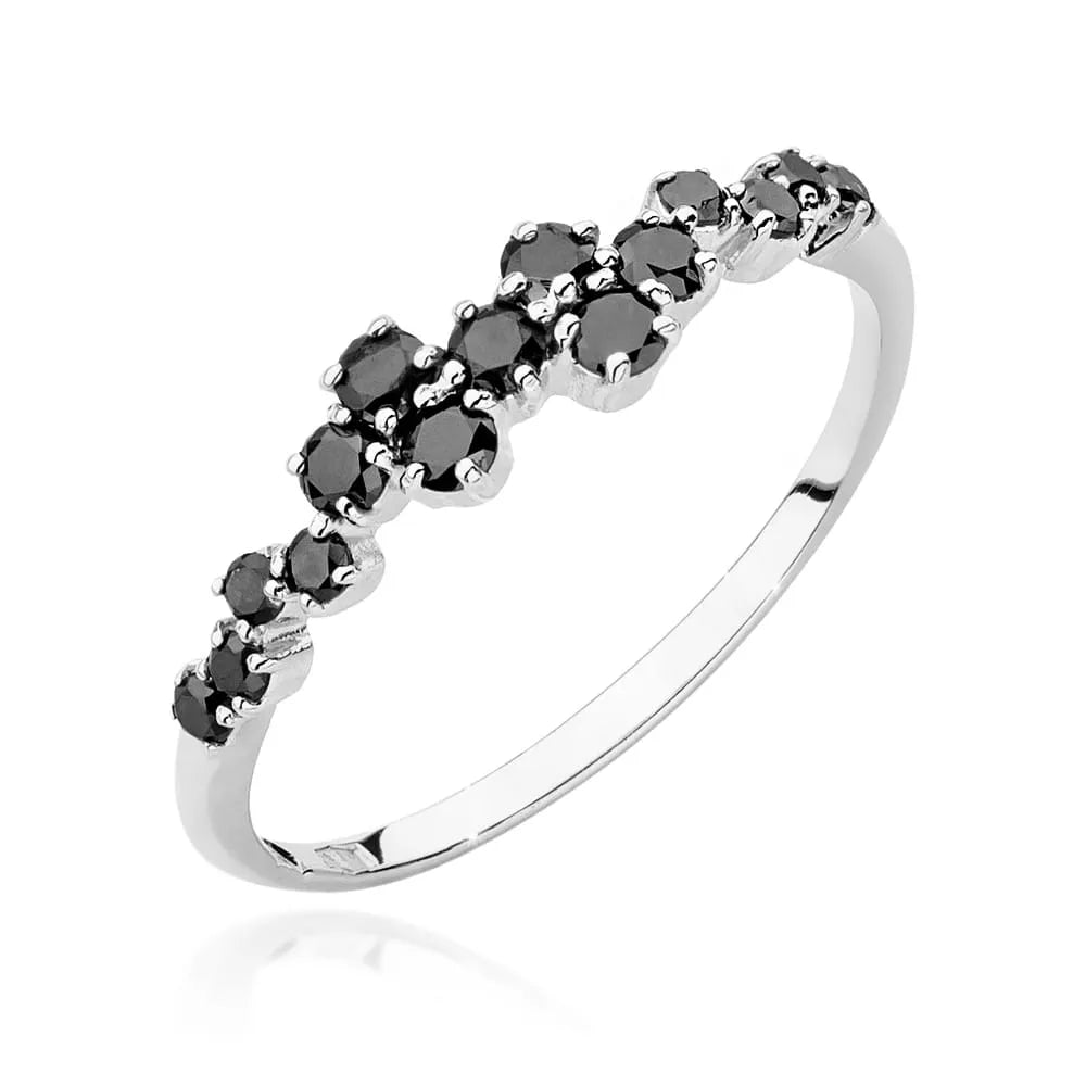 zlatý prsten s 0,326 ct černými diamanty w0528-dib-01