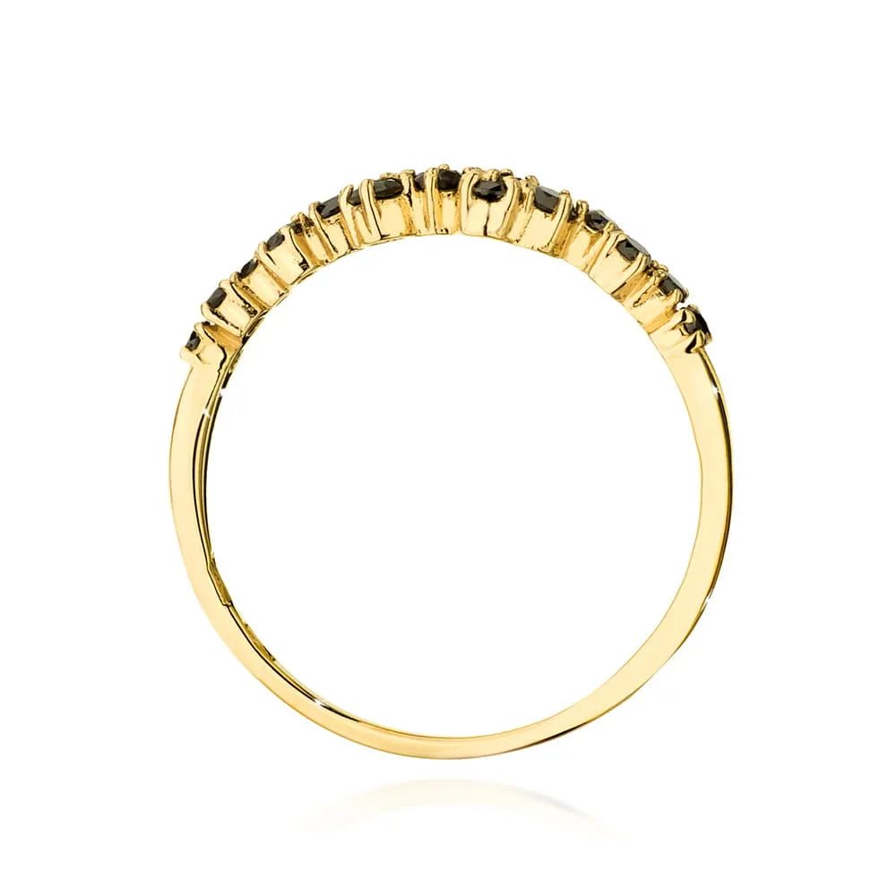 zlatý prsten s 0,326 ct černými diamanty w0528-dib-01