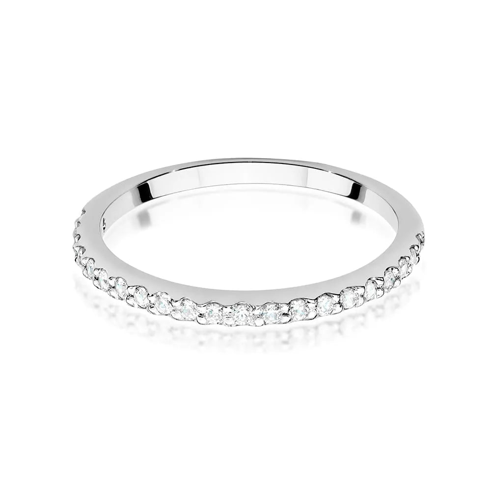 zlatý prsten s laboratorními diamanty 0,181 ct w0531-ldw-01
