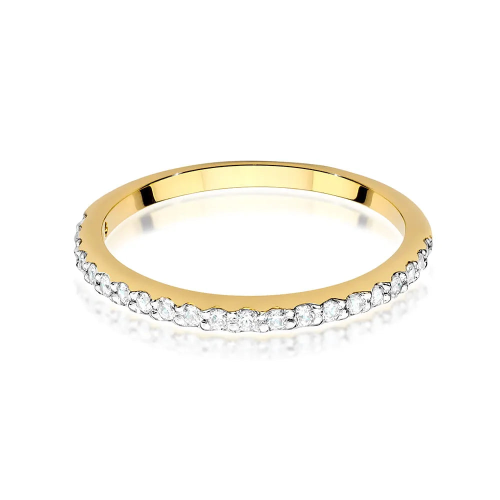 zlatý prsten s laboratorními diamanty 0,181 ct w0531-ldw-01