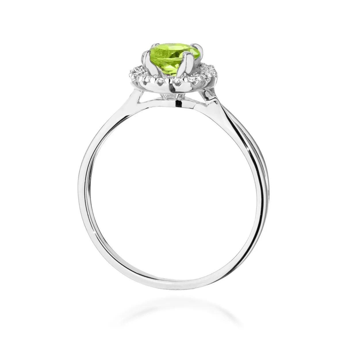 zlatý prsten s 0,90 ct olivínem a 0,08 ct diamanty w0538-peg-01