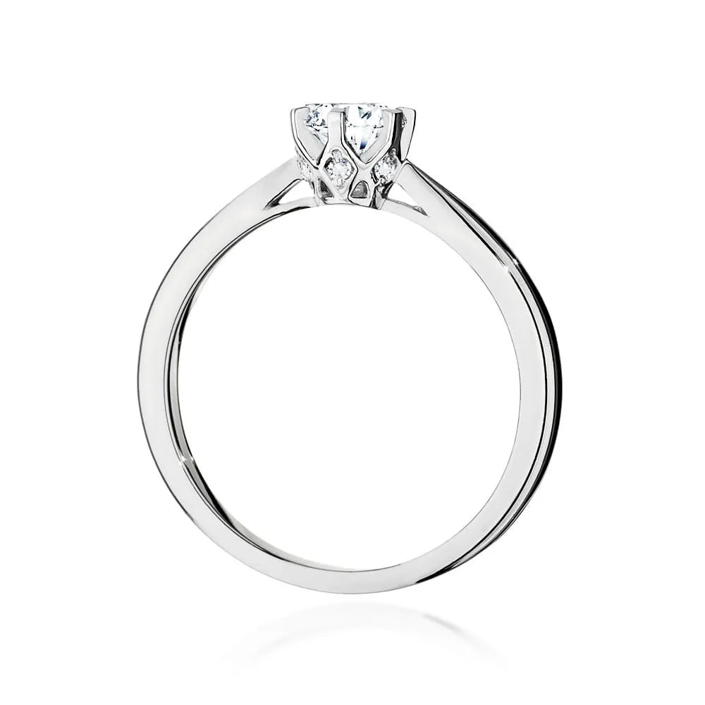 zlatý prsten s diamantem 0,40 ct a postranními diamanty 0,06 ct w0539-diw-01