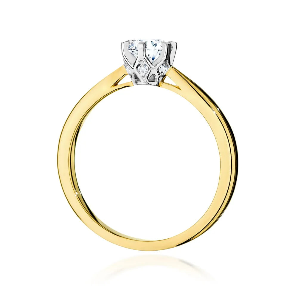 zlatý prsten s diamantem 0,50 ct a postranními diamanty 0,06 ct w0539-diw-02