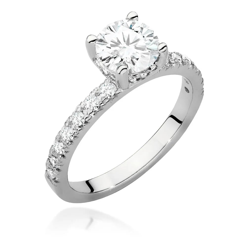 zlatý prsten s diamantem 1,00 ct a postranními diamanty 0,263 ct w0546-diw-04