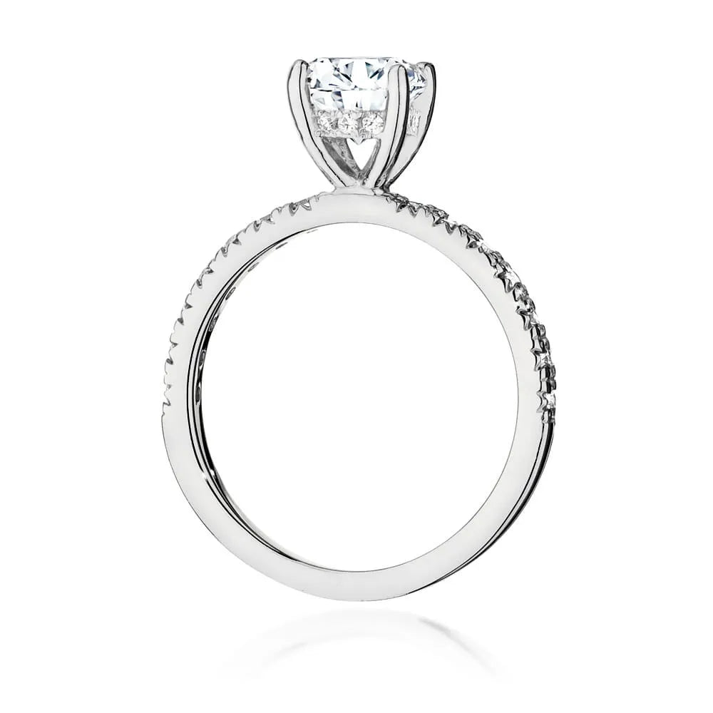 zlatý prsten s diamantem 1,00 ct a postranními diamanty 0,263 ct w0546-diw-04
