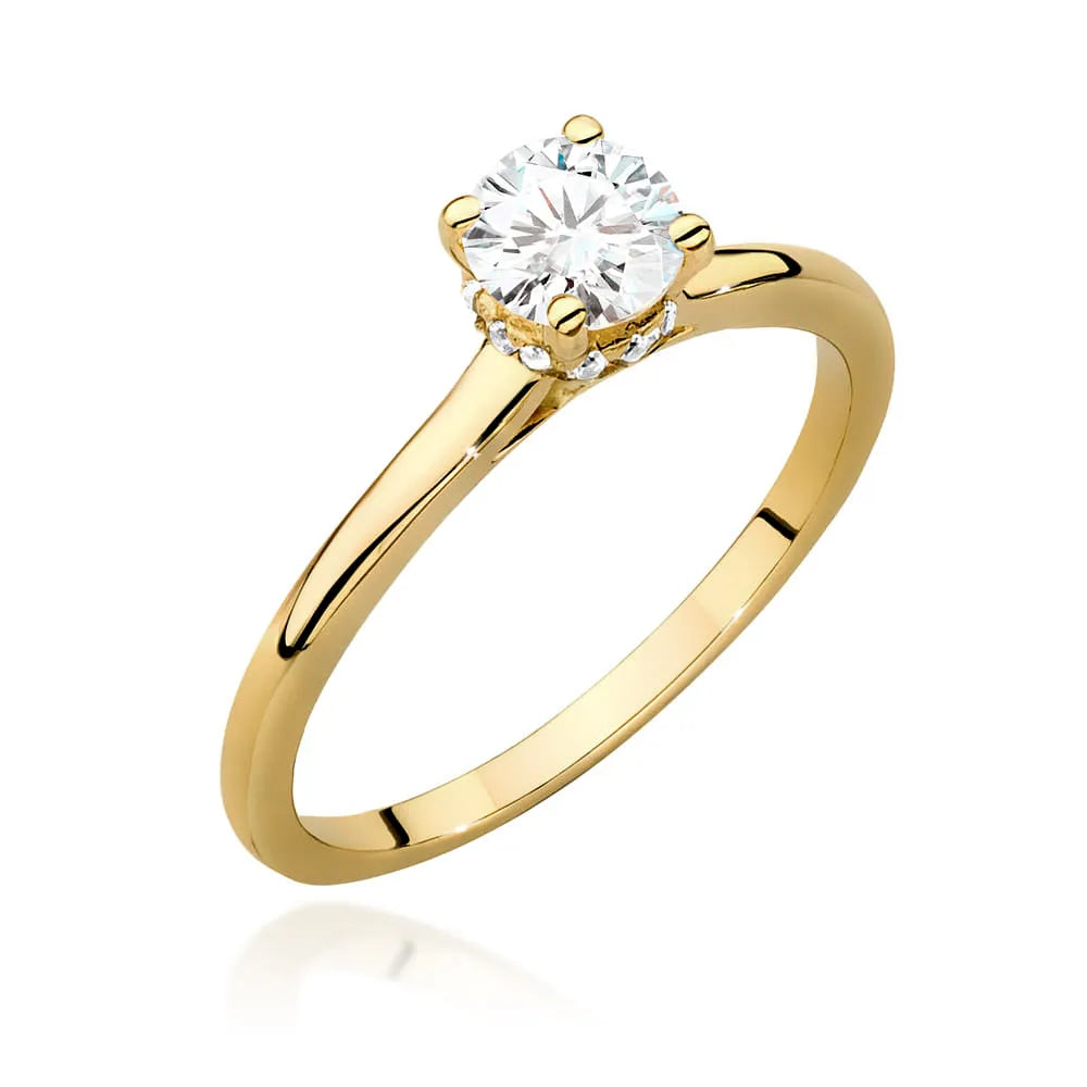 zlatý prsten s diamantem 0,50 ct a postranními diamanty 0,06 ct w0547-diw-02