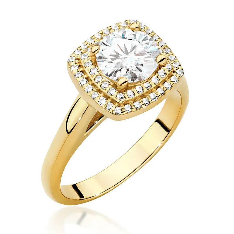 zlatý prsten s diamantem 1,00 ct a postranními diamanty 0,28 ct w0548-diw-04