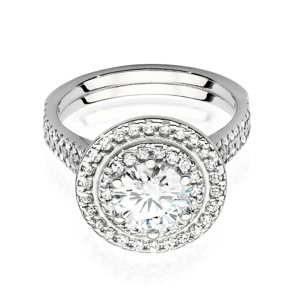 zlatý prsten s diamantem 1,00 ct a postranními diamanty 0,633 ct w0549-diw-04